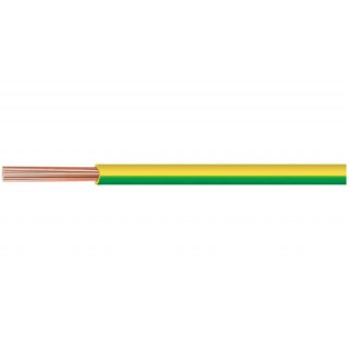 Fir electric H07V-K RING  1x4qmm verde-galben